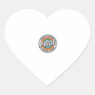 Vintage Pride Protest Rainbow Badge Vector Design_ Heart Sticker