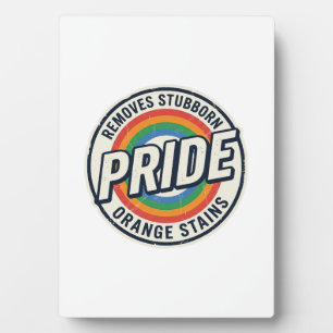 Vintage Pride Protest Rainbow Badge Vector Design_ Plaque