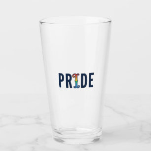 Vintage Pride Rainbow Lettering T-Shirt Design_1 Glass