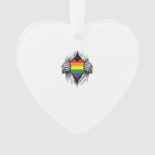 Vintage Pride Torn Shirt Vector Design_1 Ornament