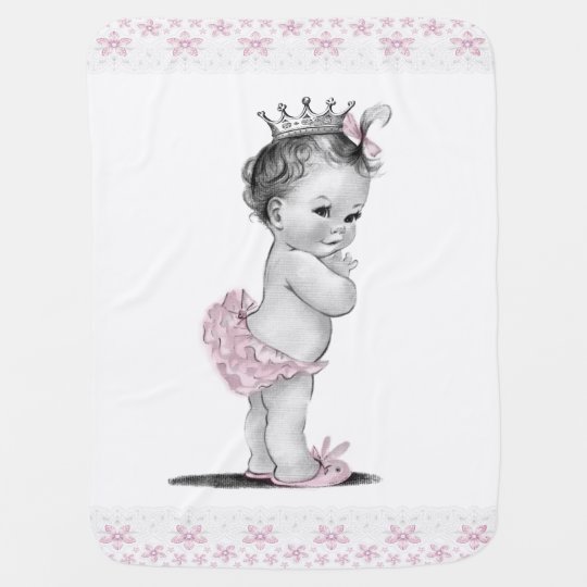 Vintage Princess Baby Blanket Zazzle Co Uk