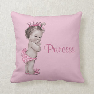 Vintage Princess Baby Pink Cushion