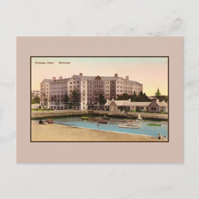 Vintage Princess Hotel Bermuda Postcard (Front)