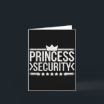 Vintage Princess Security Boys Brother Birthday Da Card<br><div class="desc">Vintage Princess Security Boys Brother Birthday Dad Mum</div>