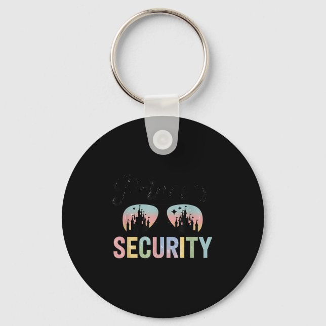 Vintage Princess Security Protection Matching Fami Key Ring (Front)