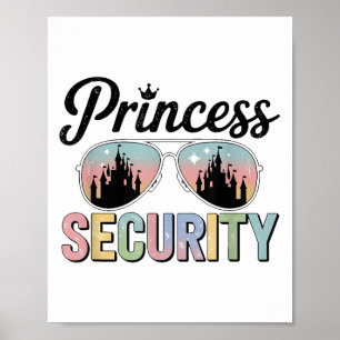 Vintage Princess Security Protection Matching Fami Poster