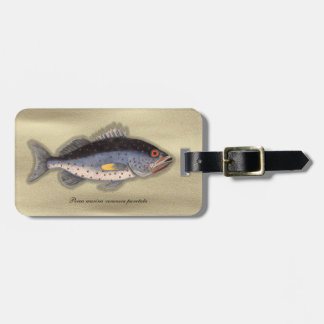 Vintage Print "Bahama Rock Fish" Luggage Tag