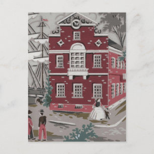 Vintage Print Boston Postcard