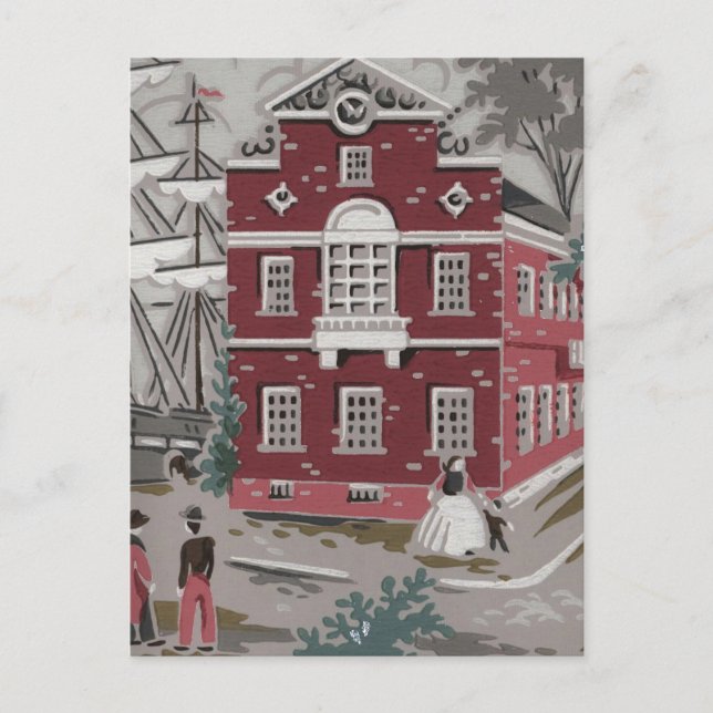 Vintage Print Boston Postcard (Front)