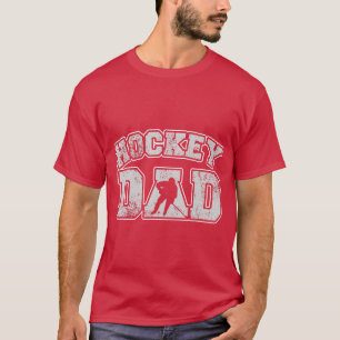 Vintage Print Hockey Coach for Hockey Dad T-Shirt