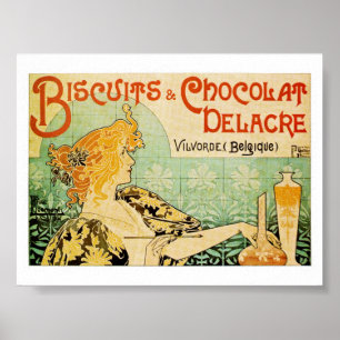 VINTAGE PRIVAT LIVEMONT 1898 ADVERTISING POSTER