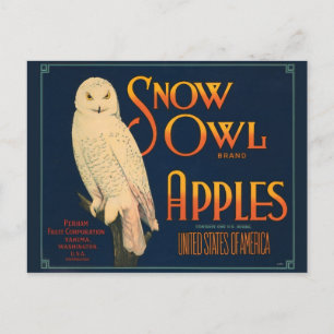 Vintage Produce Crate Label Postcard