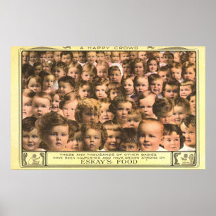 Vintage Product Label Art, Eskay's Baby Food Poster