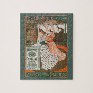 Vintage Product Label Art Pearline Modern Cleanser Jigsaw Puzzle