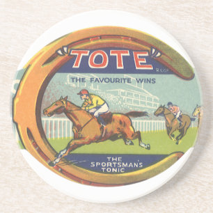 Vintage Product Label Art, Tote Sportsman's Tonic Coaster