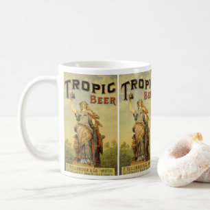 Vintage Product Label Art, Tropic Beer Gladiator Coffee Mug