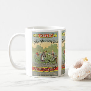 Vintage Product Label Art, Wells May Apple Pills Coffee Mug