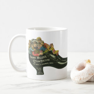 Vintage Product Label, Frank Miller's Shoe Polish Coffee Mug
