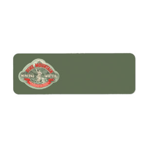 Vintage Product Label, Pine Mountain Mineral Water