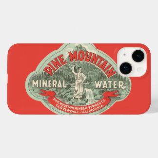 Vintage Product Label, Pine Mountain Mineral Water Case-Mate iPhone 14 Case
