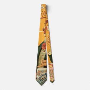 Vintage Product Label, Russian Cigarette Tobacco Tie