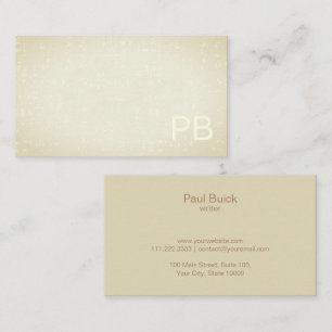 Vintage Professional Sepia Pattern Business Card