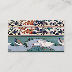 Vintage Profile Card Birds
