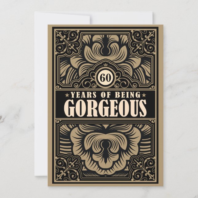 Vintage Propaganda Poster Style Birthday Party Invitation (Front)