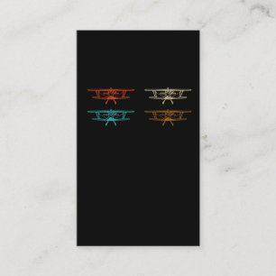 Vintage Propeller Airplane Aircraft Future Pilot Business Card