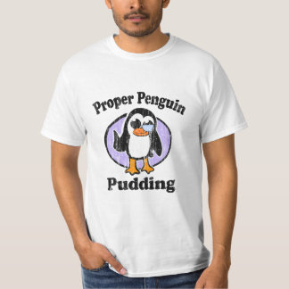 Vintage Proper Penguin Pudding T-Shirt