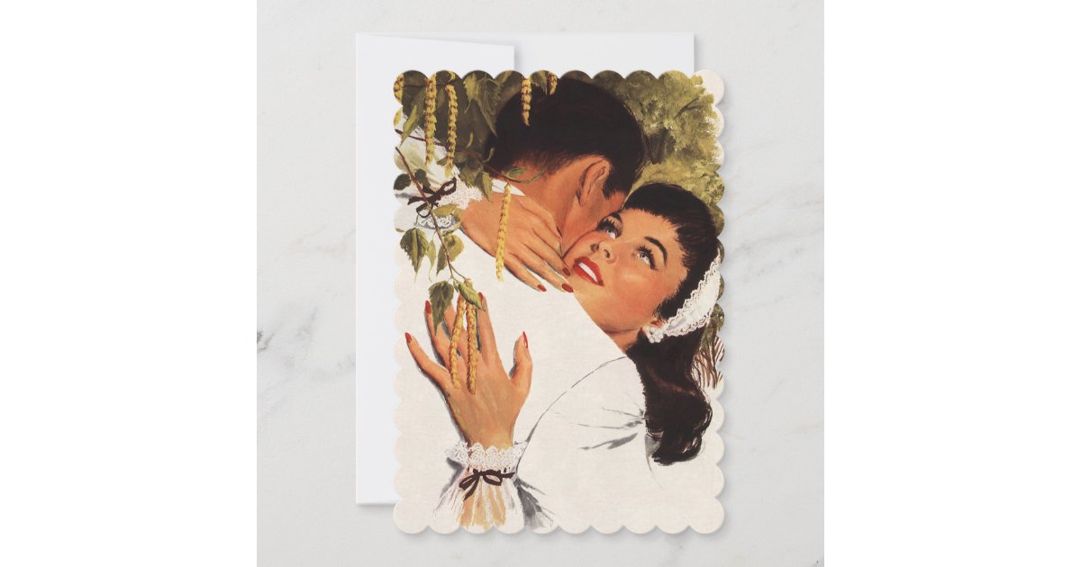 Hug Invitation Vintage Proposal Hug, Wedding Invitation | Zazzle
