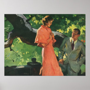 Vintage Proposal; Will You Marry Me? Poster