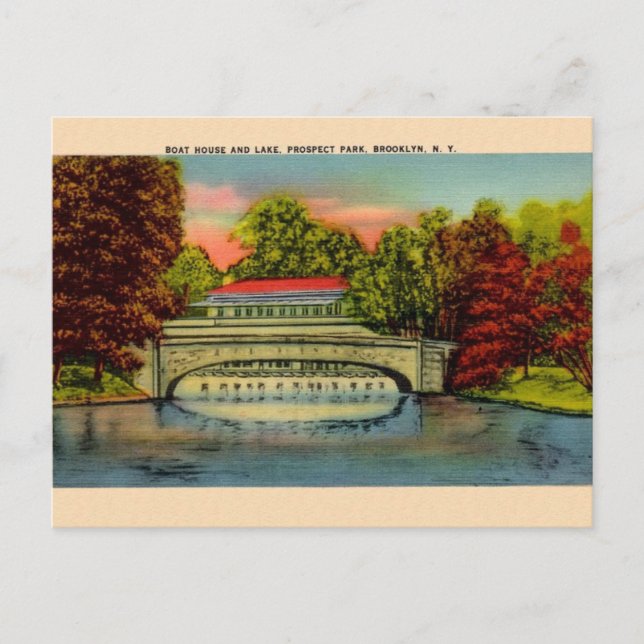 Vintage Prospect Park Brooklyn NY Postcard (Front)