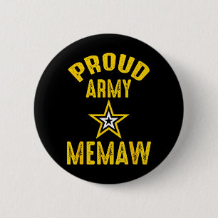 Vintage Proud Army MEMAW Veterans Family Reunion 6 Cm Round Badge