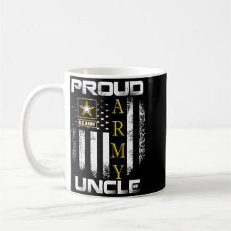 Vintage Proud Army Uncle With Aamerican Flag Gift Coffee Mug