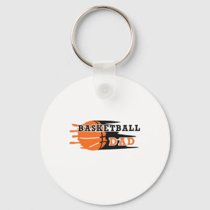 Vintage Proud Basketball Dad Fathers Day Basketbal Key Ring