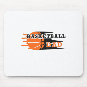 Vintage Proud Basketball Dad Fathers Day Basketbal Mouse Mat