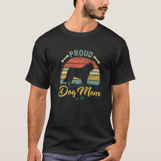Vintage Proud Bernard Dog Mum Retro Mother's Day T-Shirt