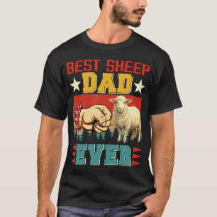 Vintage Proud Sheep Owner Funny Dad Ever Father's T-Shirt