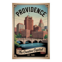 Vintage Providence Rhode Island Retro Travel