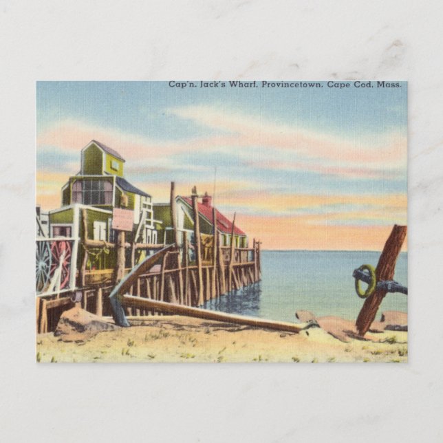 Vintage, Provincetown, Cape Cod, Massachusetts Postcard (Front)