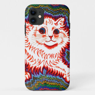 Vintage Psychedelic Cat by Louis Wain iPhone 11 Case