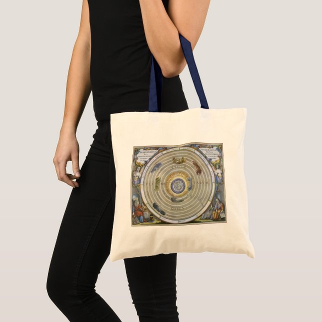 Vintage Ptolemaic Planisphere by Andreas Cellarius Tote Bag (Front (Product))