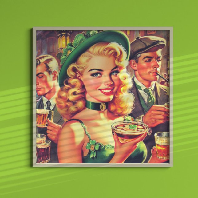 Vintage Pub Irish Girl Poster (Creator Uploaded)
