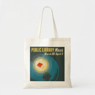 Vintage "Public Library Week" Tote