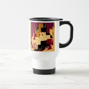 Vintage Pueblos of the Southwest WPA Poster Art Travel Mug