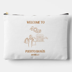 Vintage Puerto Banus Marbella Luxury Accessory Pouch
