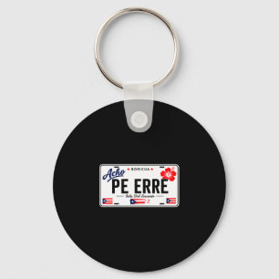 Vintage puerto rico funny summer vacation boricua key ring