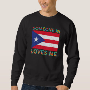 Vintage Puerto Rico Puerto Rican Flag Pride Love Sweatshirt