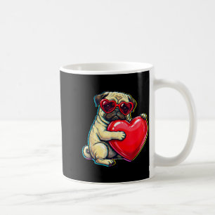 Vintage pug funny youth life dad mum retro dog coffee mug